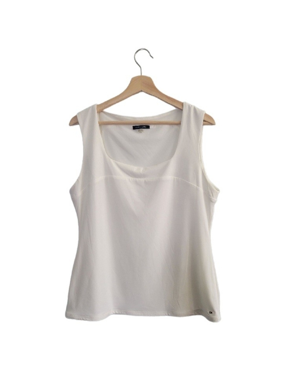 TOMMY Hilfiger Scoop Neck Sleeveless Blouse Sz L Stretch Fabric